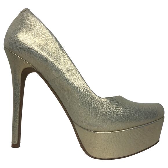 Jessica Simpson Slate/Deco Metallic Waleo Platform Heels - Size 8.5 - Women - Picture 6 of 13